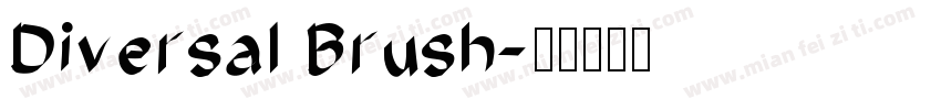 Diversal Brush字体转换